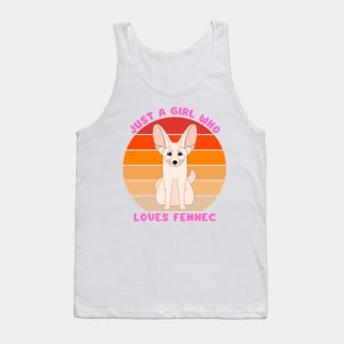 Just a girl who loves fennec. Tank Top